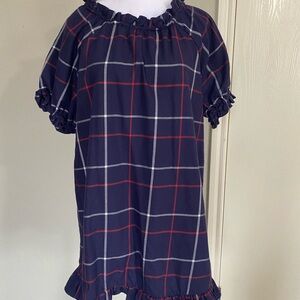 Hill House Navy and Red Plaid Dress